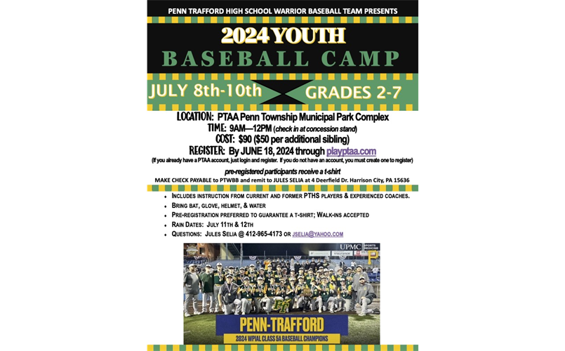 PTHS Baseball Camp 2024
